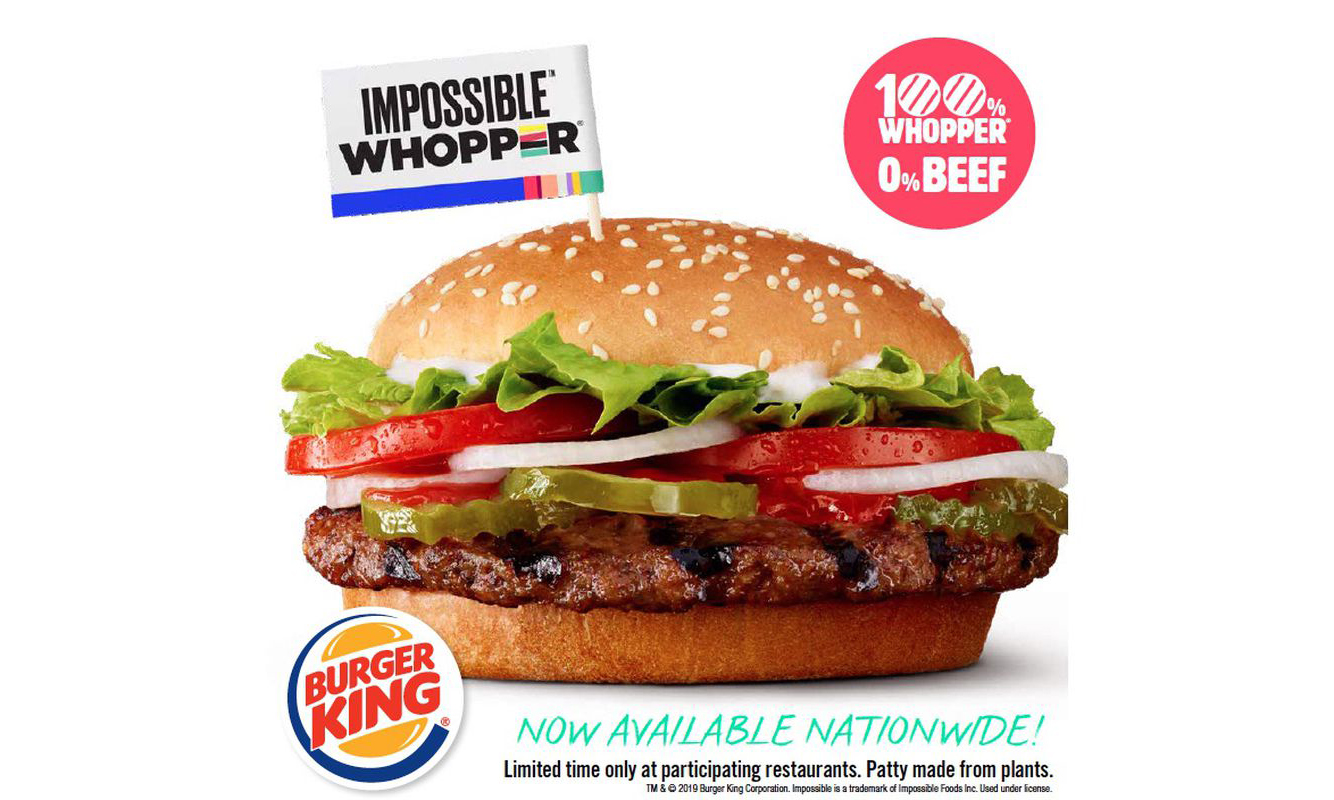 为了健康？汉堡王即将推出人造肉汉堡 Impossible Burger