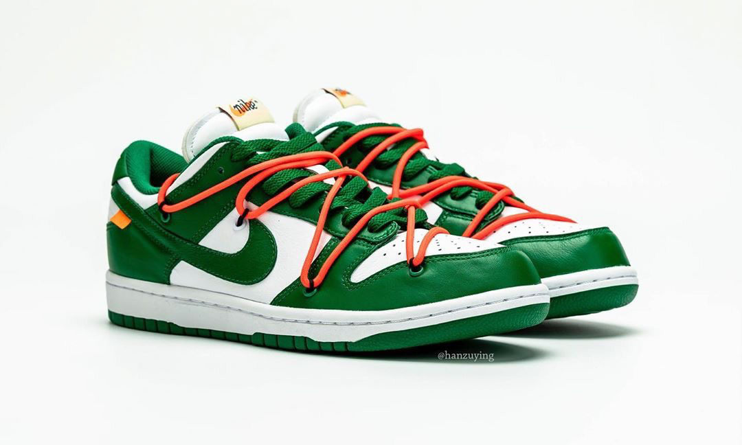 近赏全新 Off-White™ x Nike SB Dunk Low 绿色版本