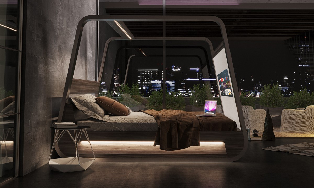 家具品牌 Hi-Interiors 打造 4K “投影屏幕” 智能床