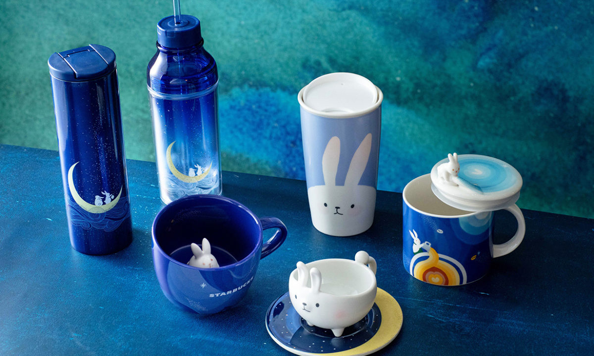 中秋节限定，Starbucks 推出兔仔系列咖啡杯