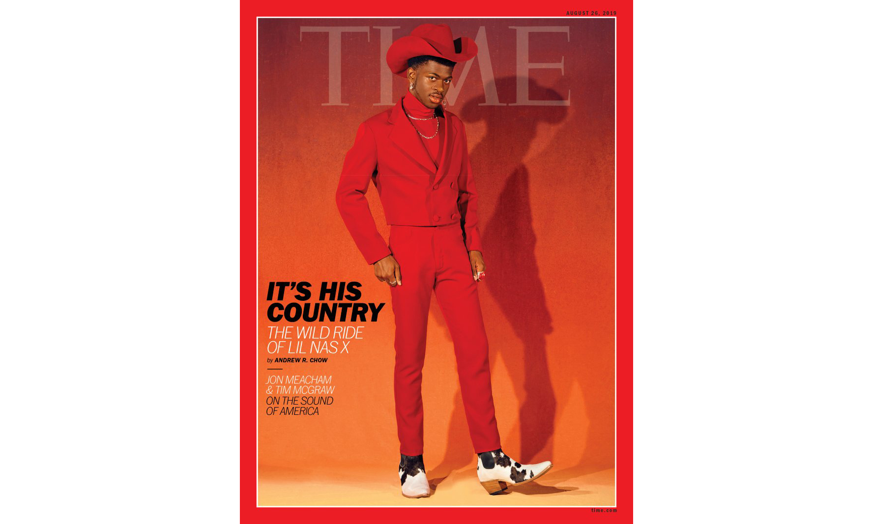 一路爆红，Lil Nas X 登上《TIME》杂志封面