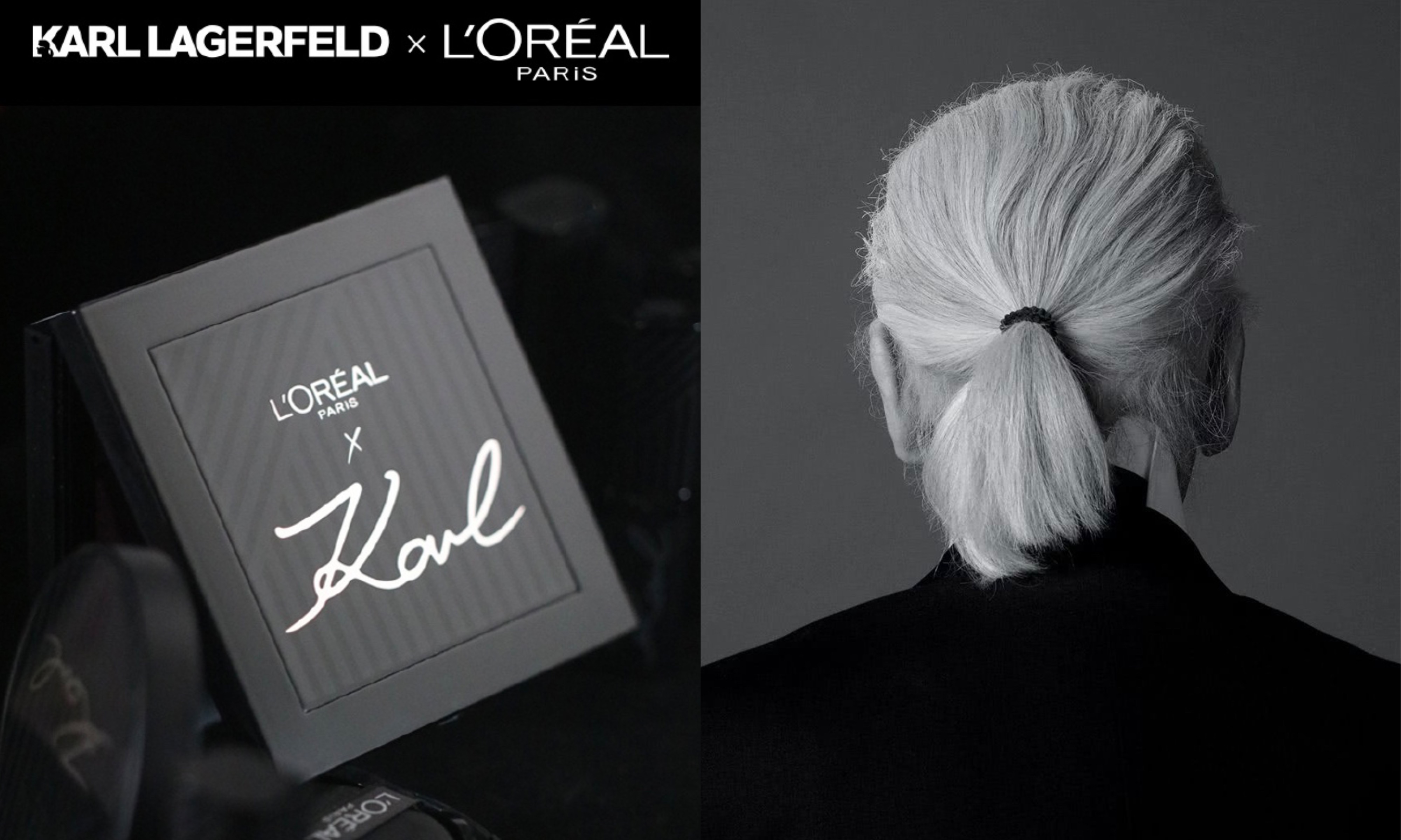 Karl Lagerfeld 与巴黎欧莱雅合作推出美妆系列产品