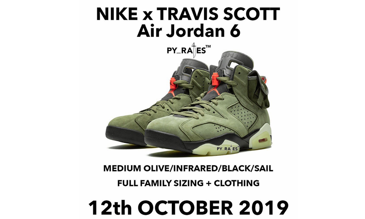又叒跳票！Travis Scott x Air Jordan VI 发售日期调整