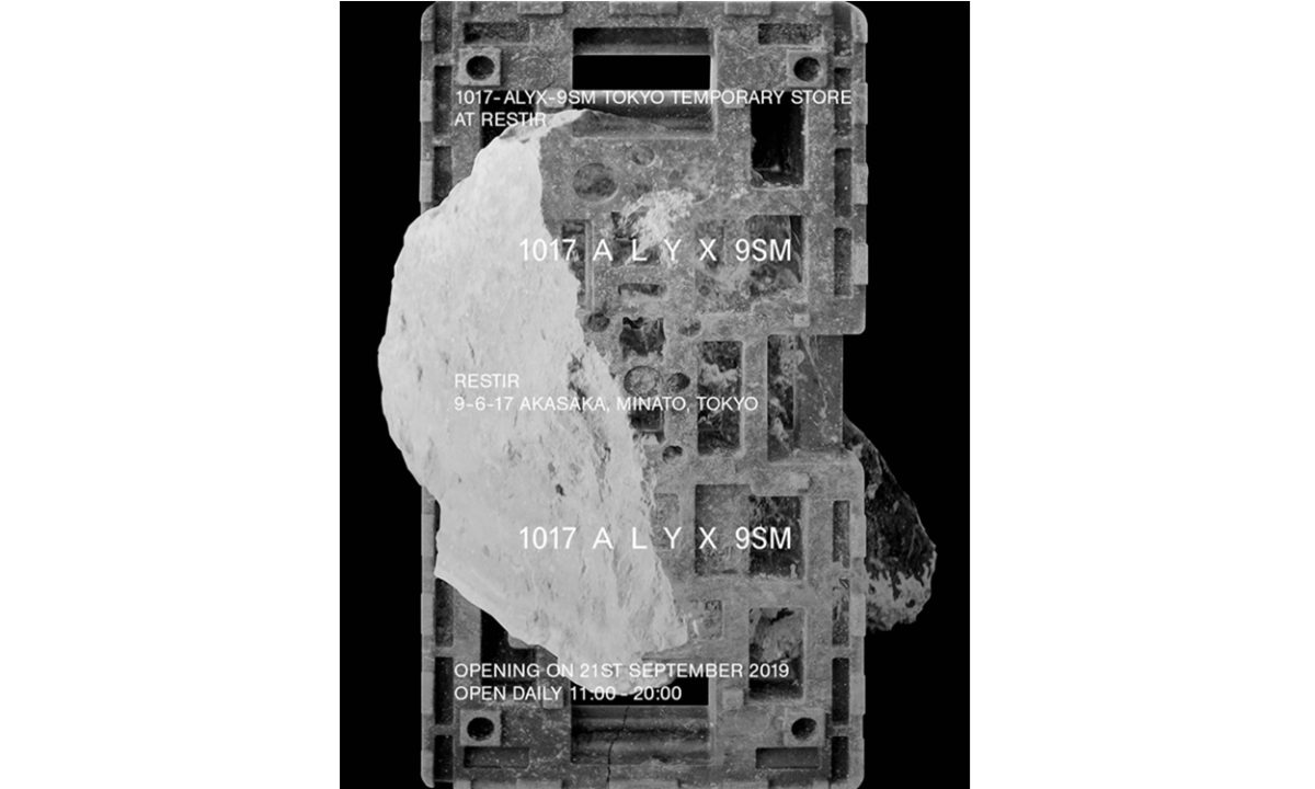 1017 ALYX 9SM 全新 Pop-Up 限定店即将空降东京