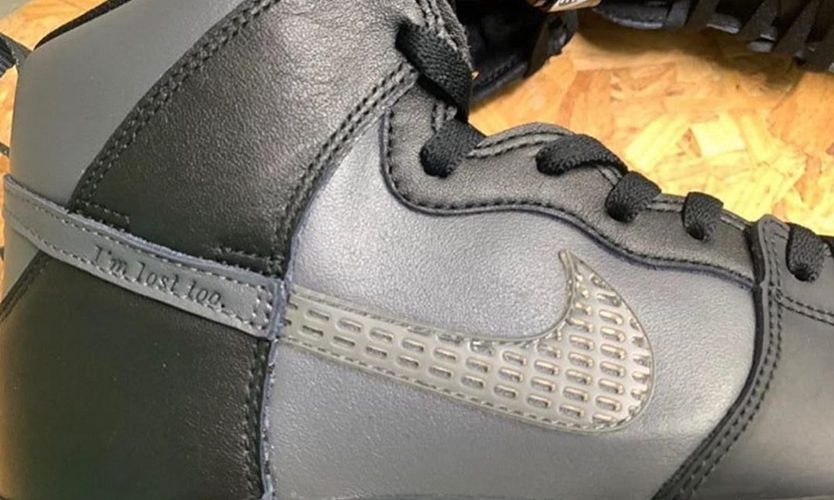 Forty Percent Against Rights® x Nike SB Dunk High 联名鞋款实物细节近赏