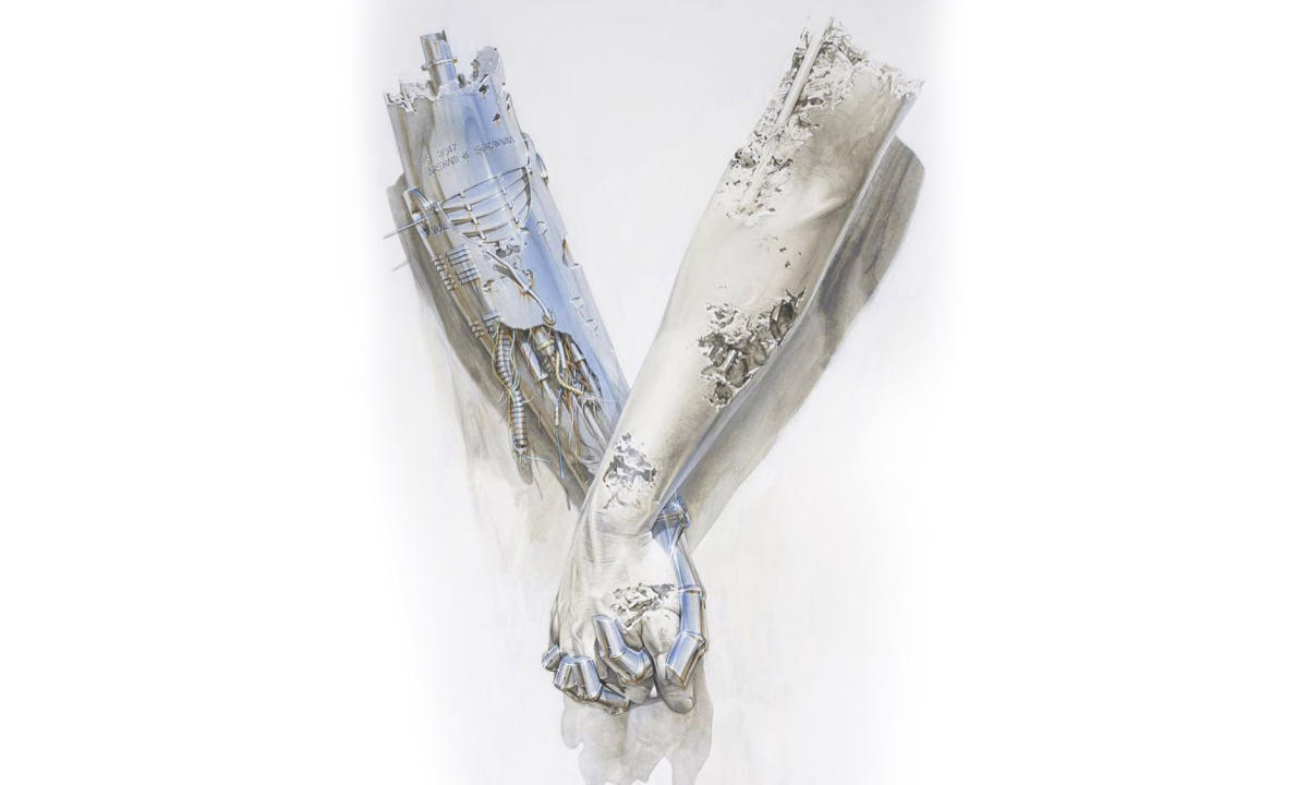 大师「携手」，空山基 x Daniel Arsham 合作艺术