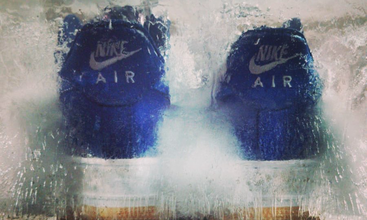 Dr.Woo 亲晒，CLOT x Nike Air Force 1 蓝丝绸 “破坏形态” 正式曝光