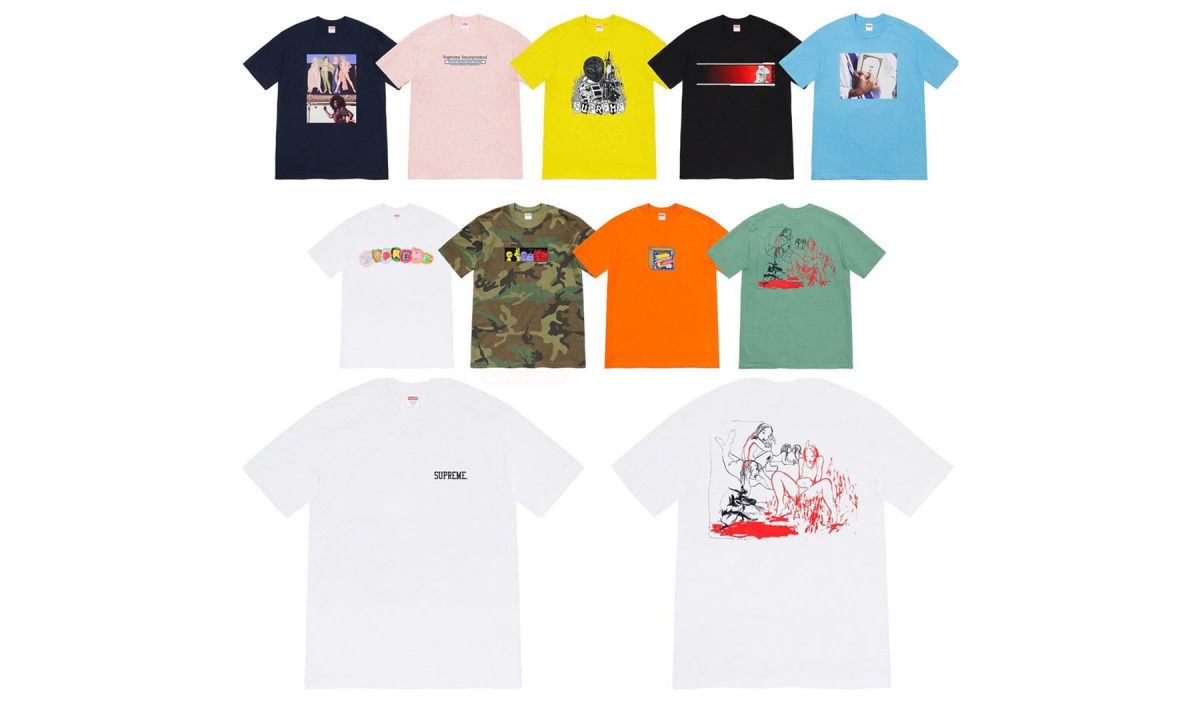 Supreme 2019 秋冬 T恤系列新品预览