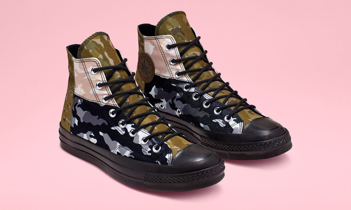 CONVERSE 推出四种迷彩拼接而成的 Chuck 70