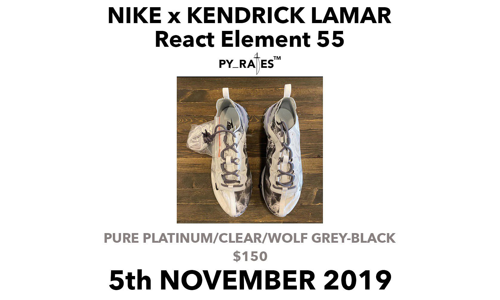 Kendrick Lamar x Nike React Element 55 将于 11 月 5 日发售