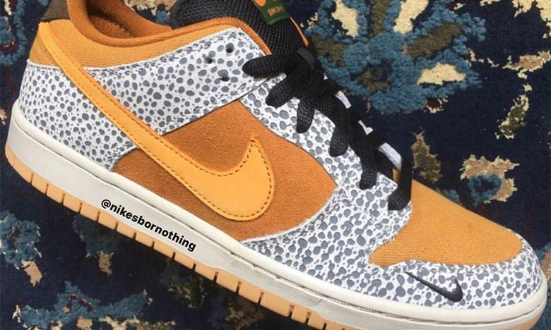 回潮重磅期待，抢先预览 atmos x Nike SB Dunk “Safari” 配色