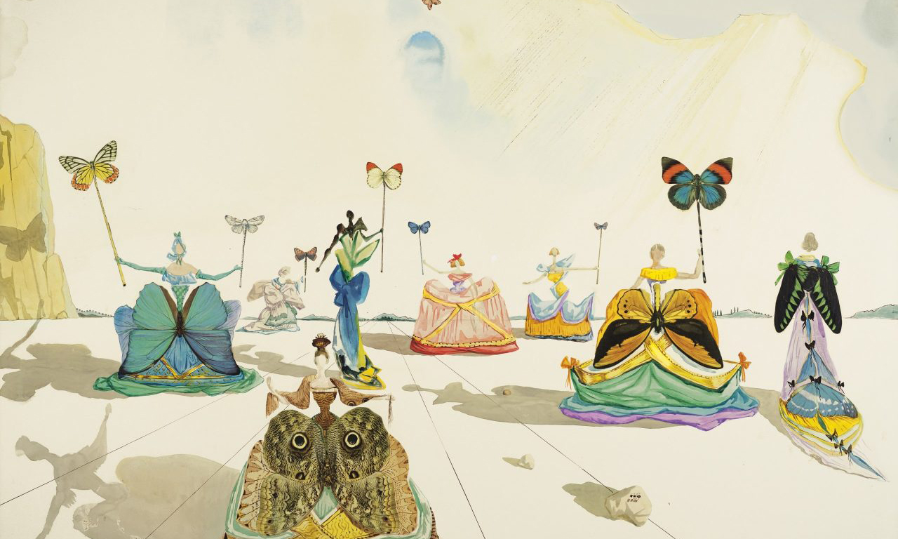萨尔瓦多·达利 1953 年画作《蝴蝶夫人》于佳士得拍卖行出售