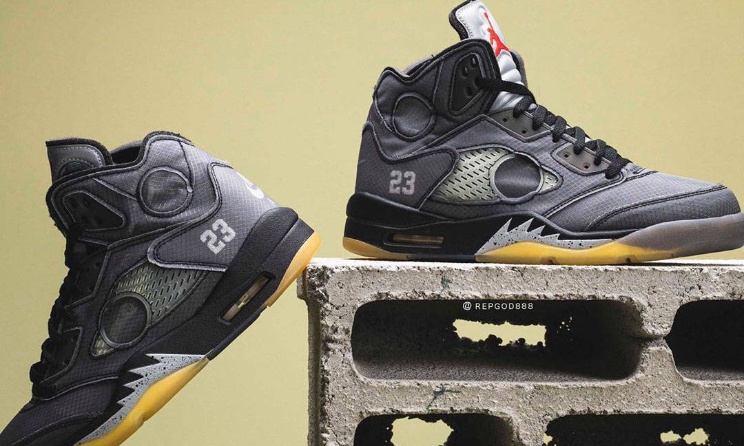Off-White™ x Air Jordan V 清晰图片预览