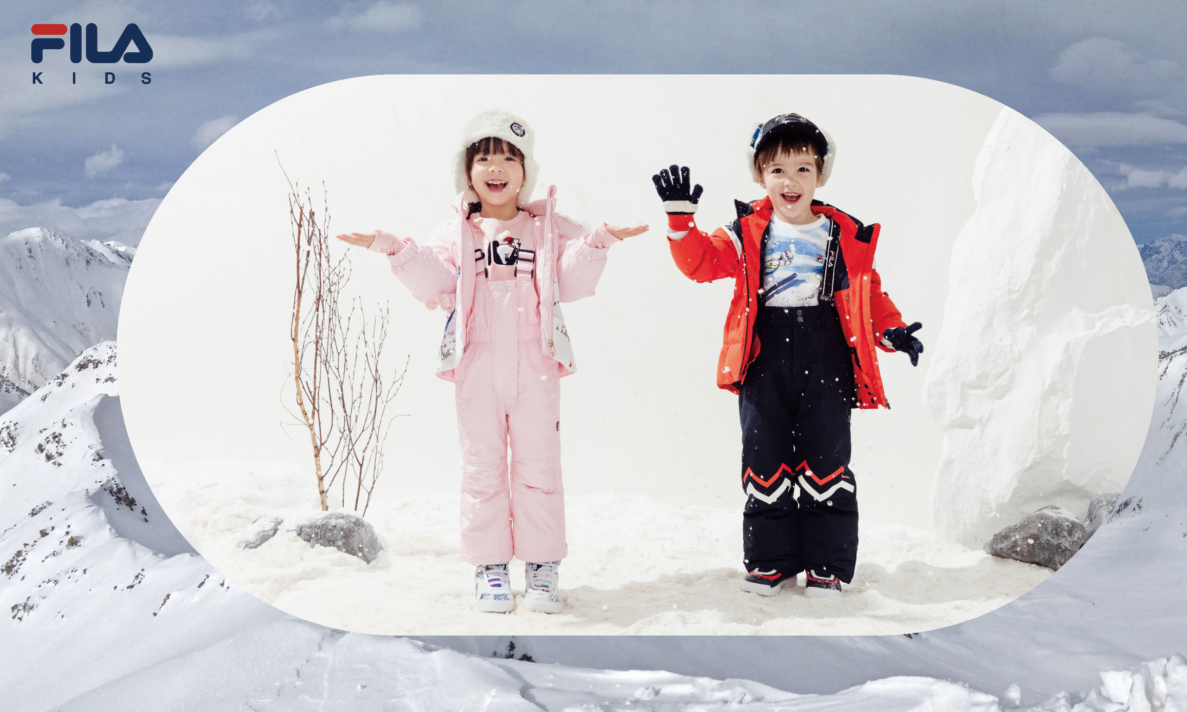 FILA KIDS 推出全新 RED LINE 冰雪奇境系列，玩转冬季雪场风尚