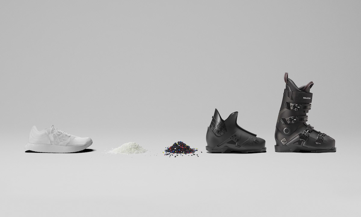 Salomon 推出可回收概念鞋款，穿废后制成滑雪靴外壳
