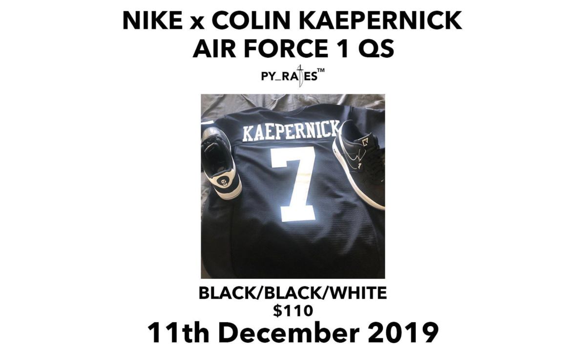 Nike 将与 Colin Kaepernick 推出联名 Air Force 1