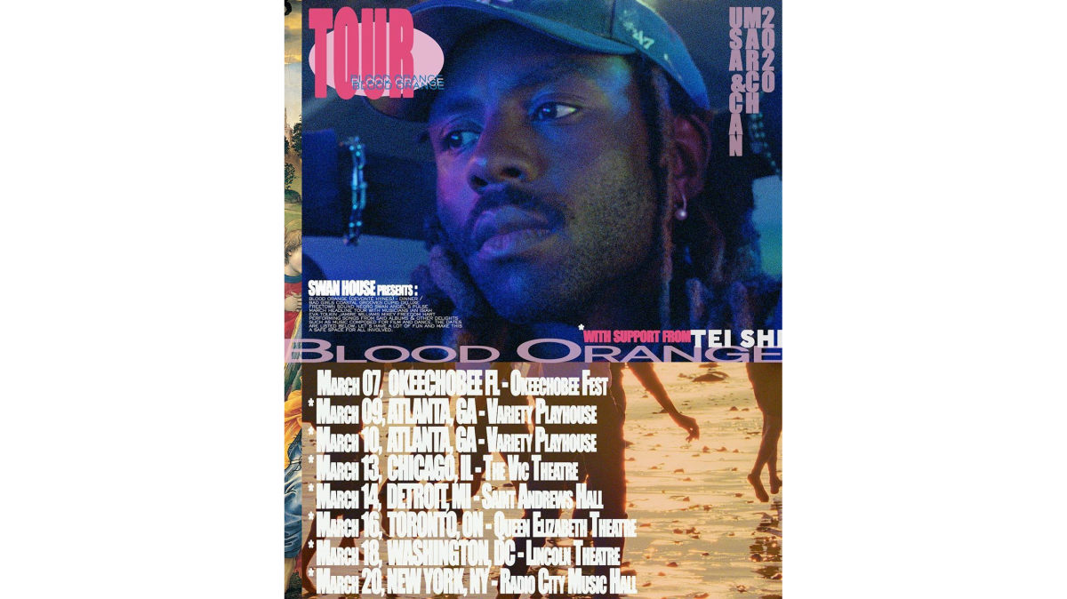 Blood Orange 宣布 2020 年全新巡回演出