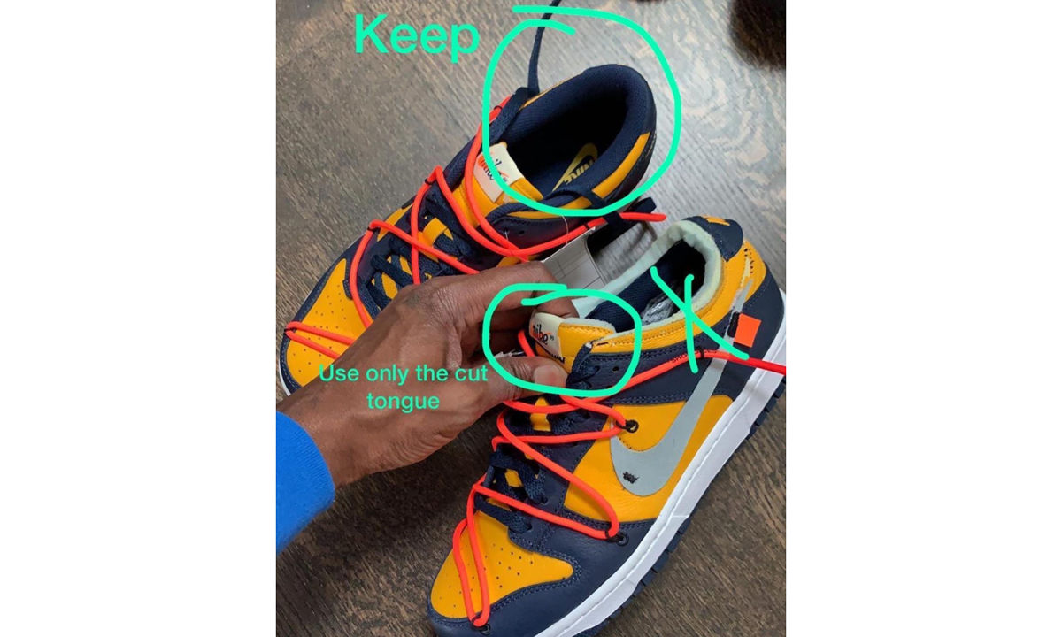 Virgil 分享 Off-White™ x Nike Dunk Low 设计细节
