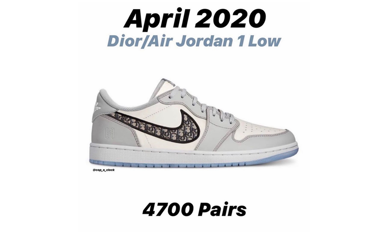 Dior x Air Jordan I Low 货量曝光