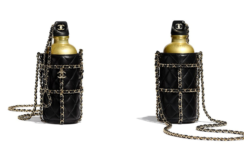 金属水壶 + 专属皮包，Chanel Flask Bag 正式发售