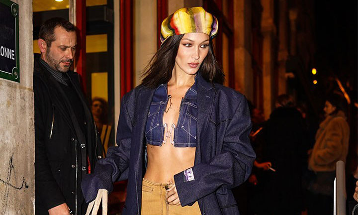 Bella Hadid 亲身示范，Jean Paul Gaultier 古着在市场中需求飙升