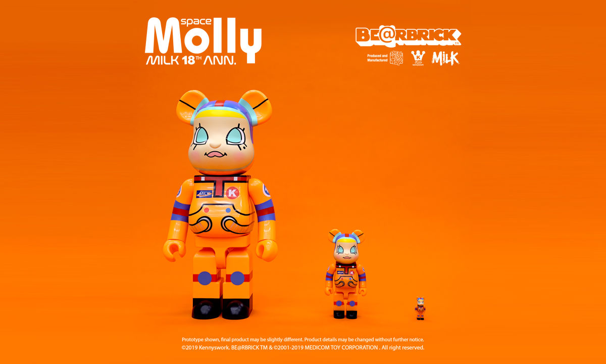 创刊 18 周年，《MILK》携手 Kenny Wong 打造 1000% Molly BE@RBRICK