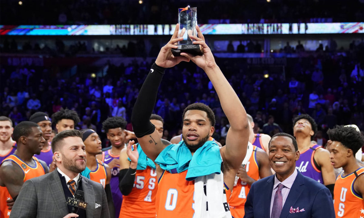 NBA 全明星新秀挑战赛上脚球鞋一览