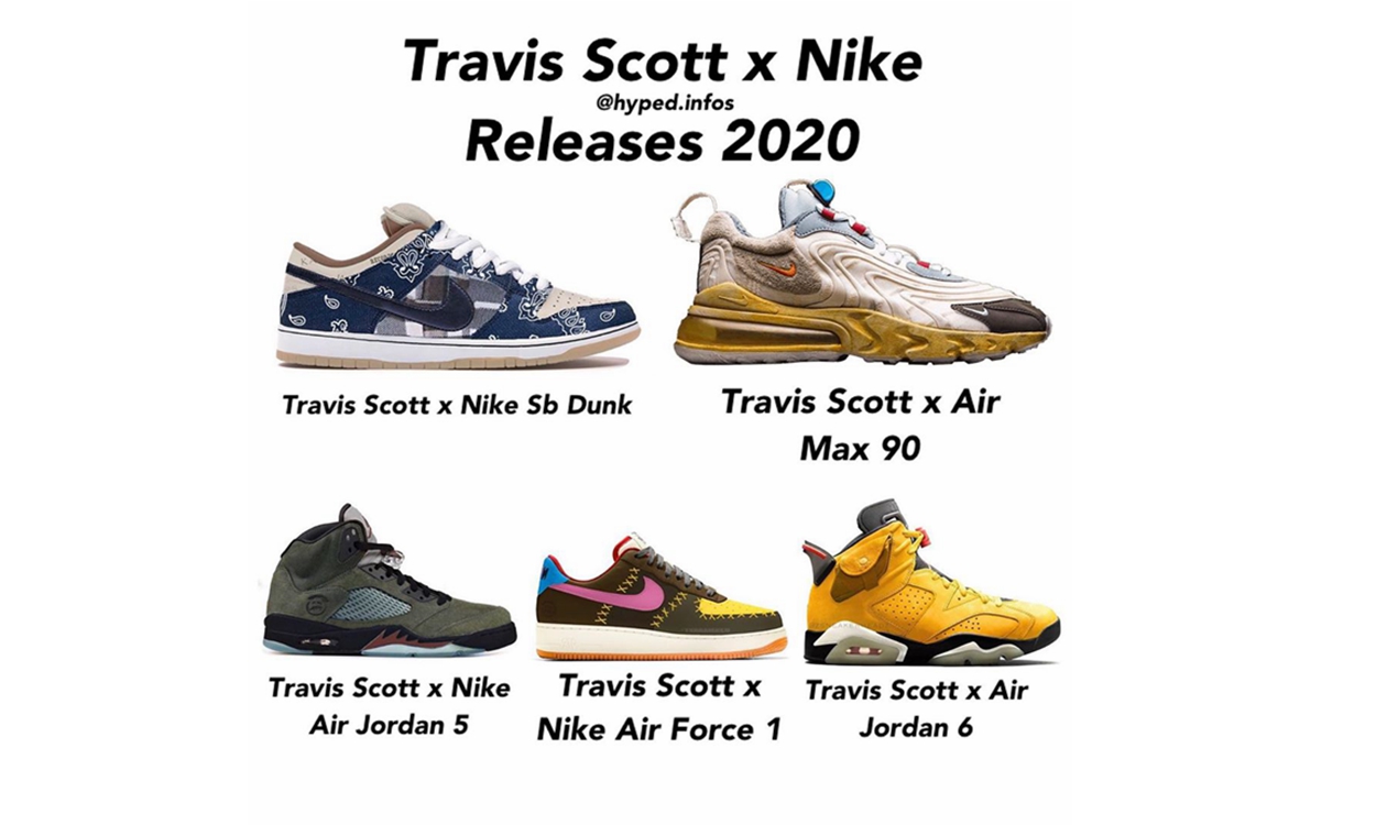 盘点 Travis Scott x Jordan Brand & Nike 2020 发售企划