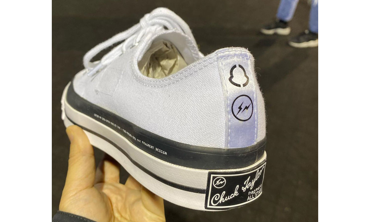 藤原浩再晒 fragment design x Moncler x CONVERSE Chuck 70 白色款