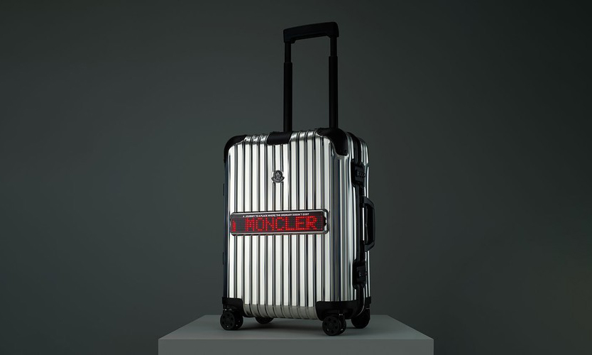 RIMOWA 与 Moncler 推出 LED 灯牌联名行李箱