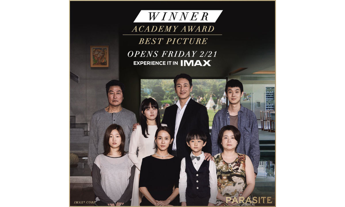 奥斯卡大赢家《寄生虫》将迎来 IMAX 重制上映