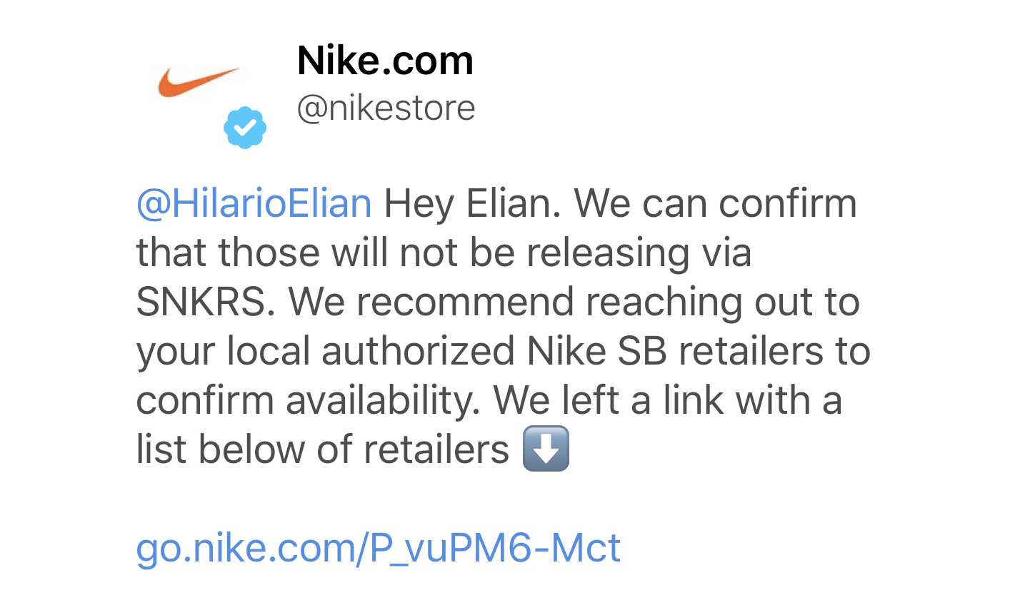 官方确认，Travis Scott x Nike SB Dunk Low 将不会通过 SNKRS APP 发售