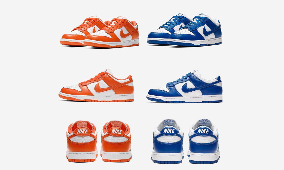 Nike SB Dunk Low「Syracuse」和「Kentucky」配色官方图片公布