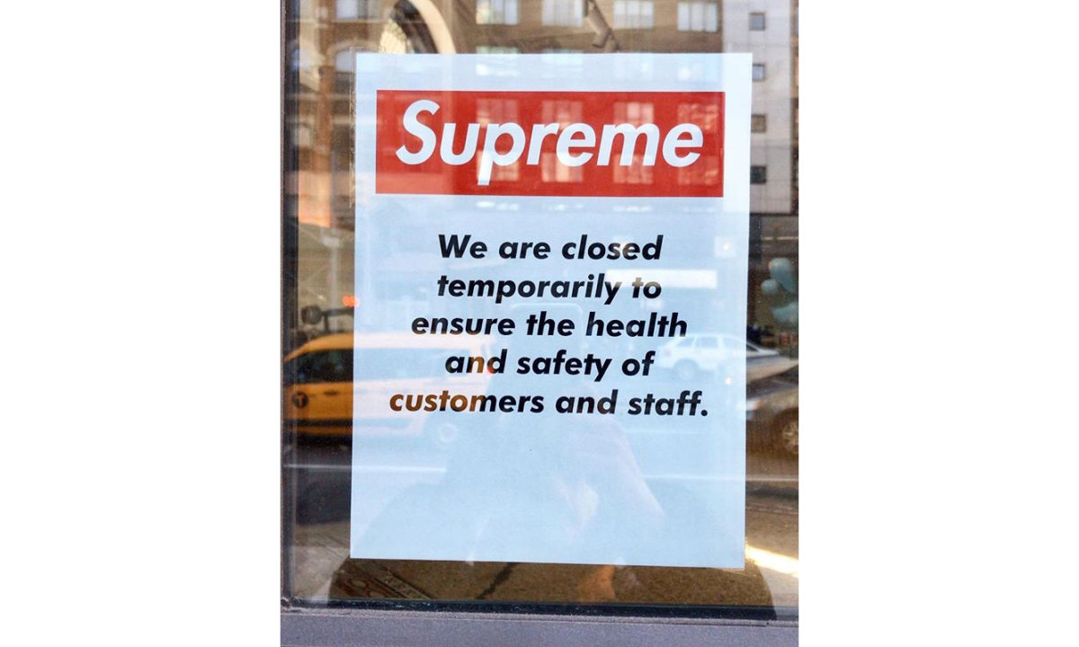 Supreme 线下门店全部暂停营业