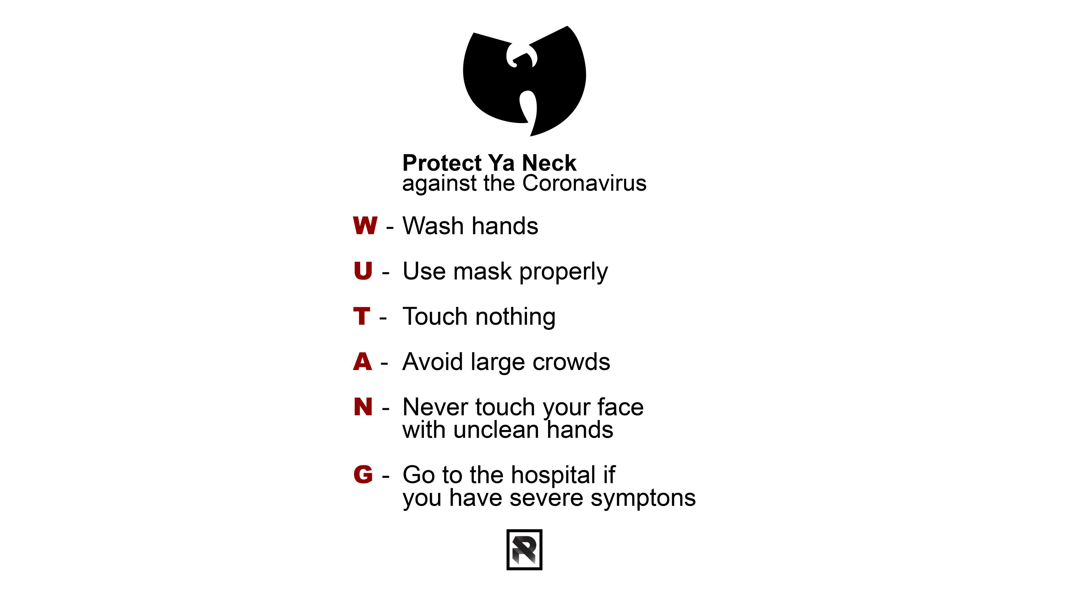 Wu-Tang Clan 将向纽约民众发放数千张小贴士宣传防疫知识