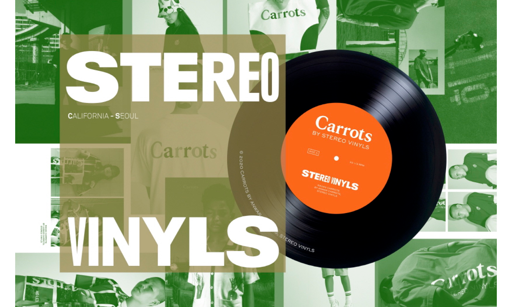 首尔街头品牌 Stereo Vinyls 联乘 Carrots™️ 系列即将发布