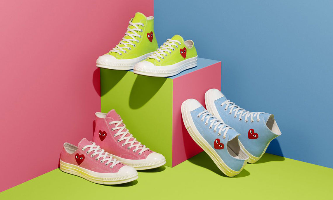 CDG PLAY x CONVERSE Chuck 70 色彩系列即将开售