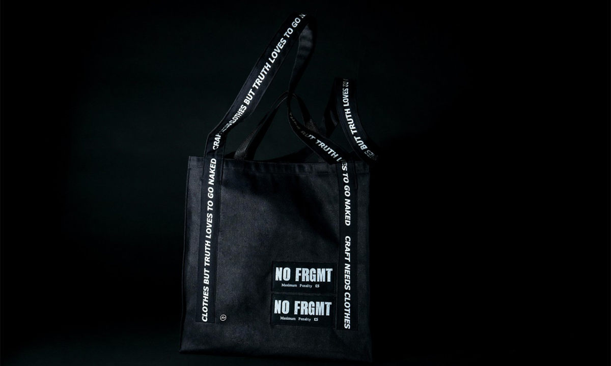 AKA SIX x fragment design 「NO FRGMT」朋克手提袋正式登场