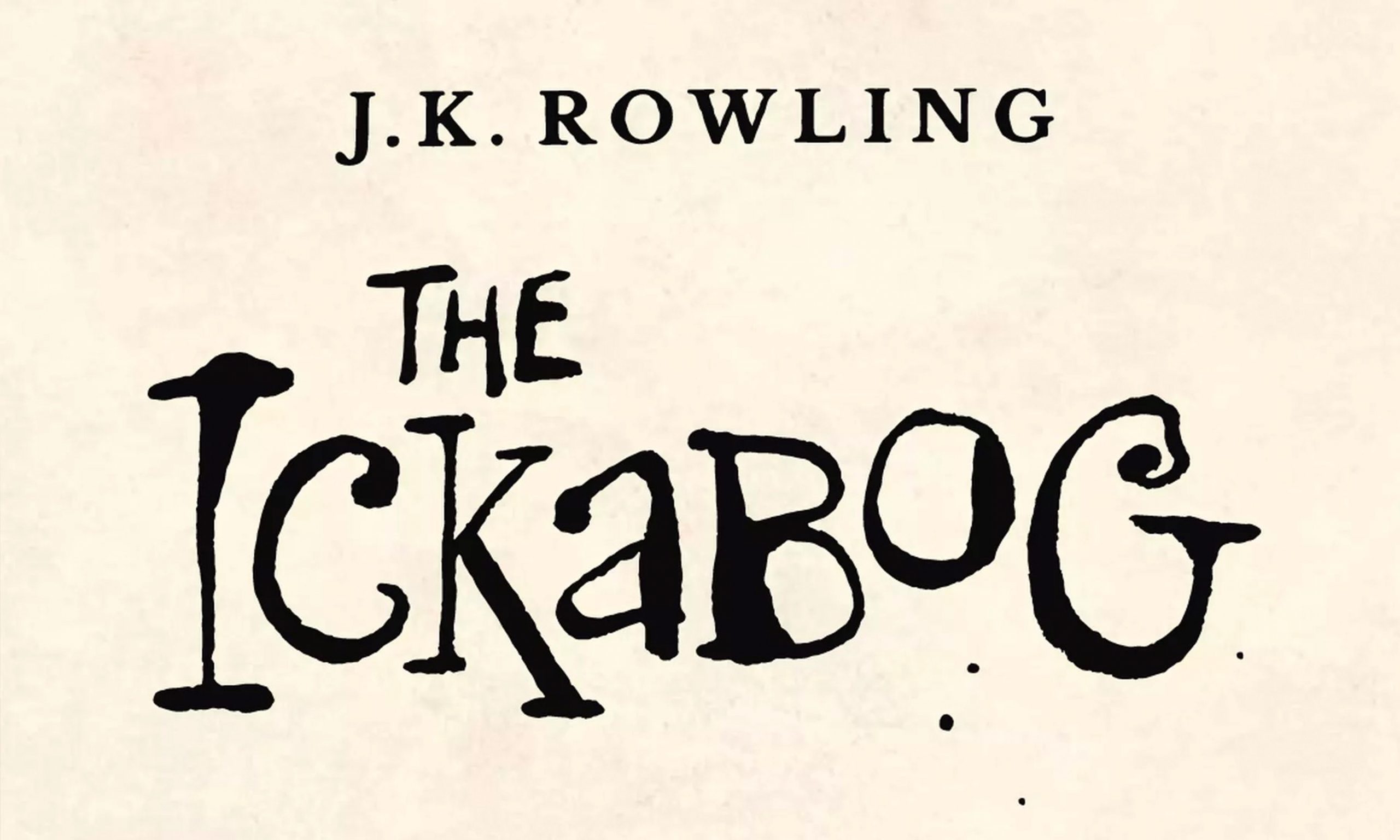 J.K. 罗琳将出新书《The Ickabog》