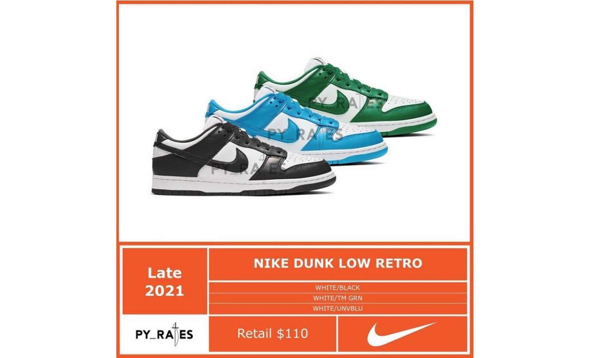 Nike Dunk Low Retro Line 全新设计抢先看