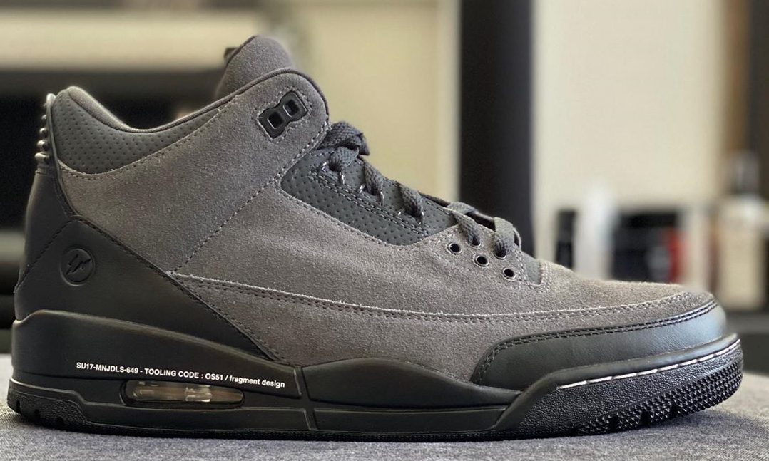 藤原浩亲晒 fragment design x Air Jordan III 早期 Sample