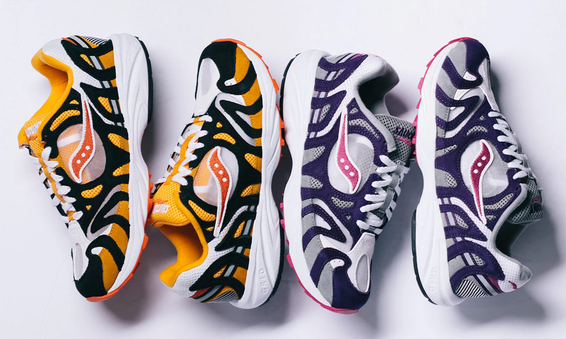 Saucony 发布两款全新复古配色的 Grid Azura 2000
