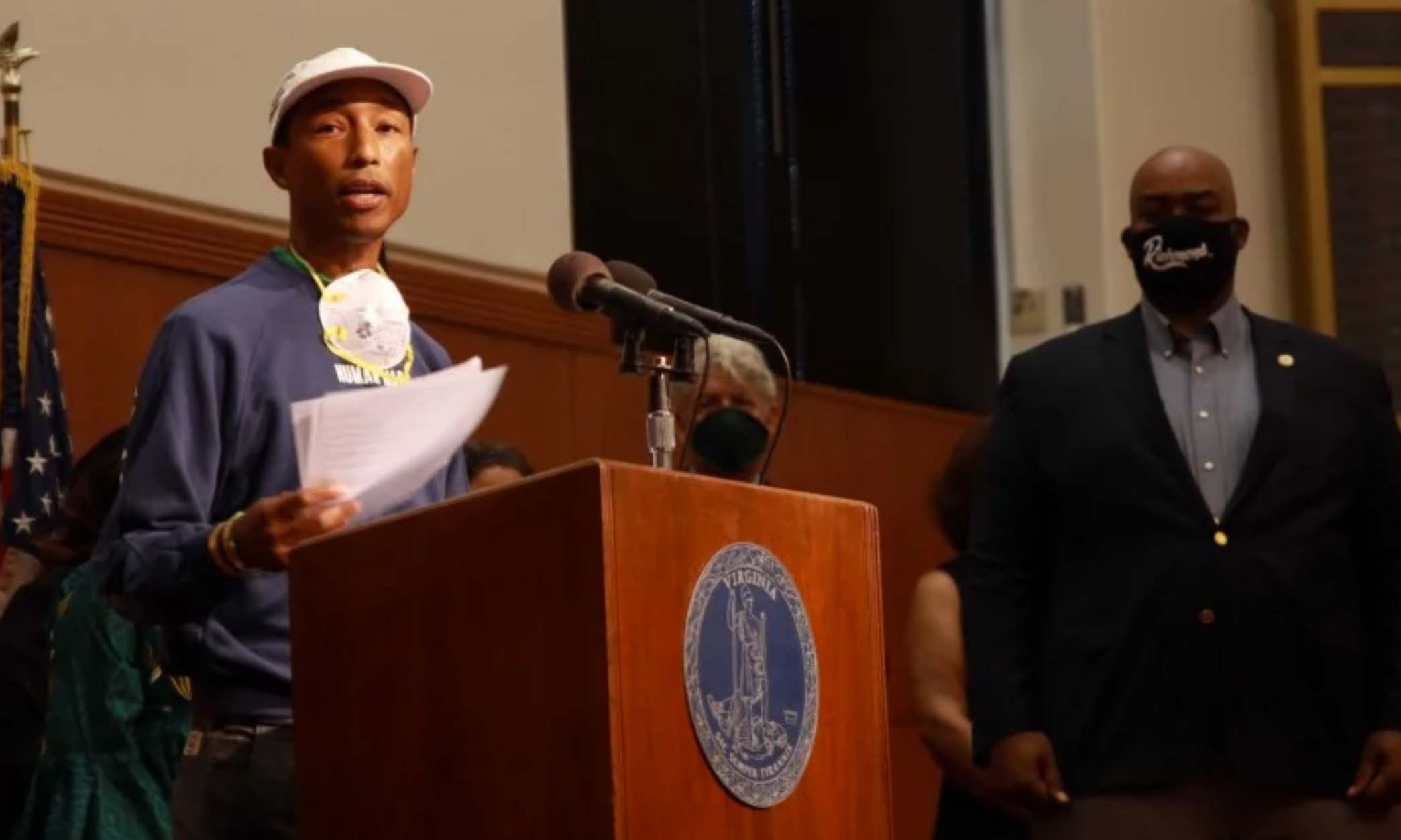 Pharrell Williams 为弗吉尼亚州争取了「Juneteenth」带薪休假日