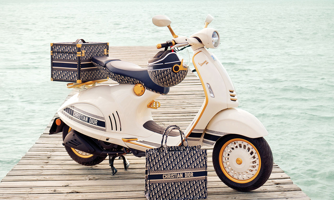 首次跨界合作，Dior x Vespa 打造限定 946 摩托车