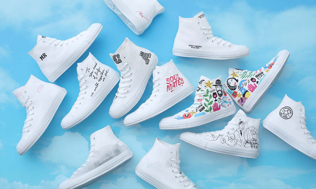 为婚礼定制球鞋，CONVERSE Japan  推出「White Atelier」计划