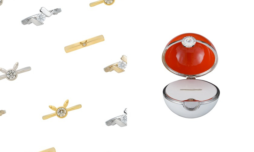 与珠宝品牌联名，Pokémon Company 推出皮卡丘系列婚戒
