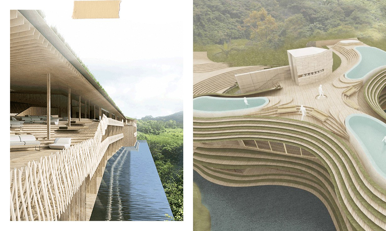 由建筑大师隈研吾设计，WUMA 温泉度假村将于明年登陆中国台湾