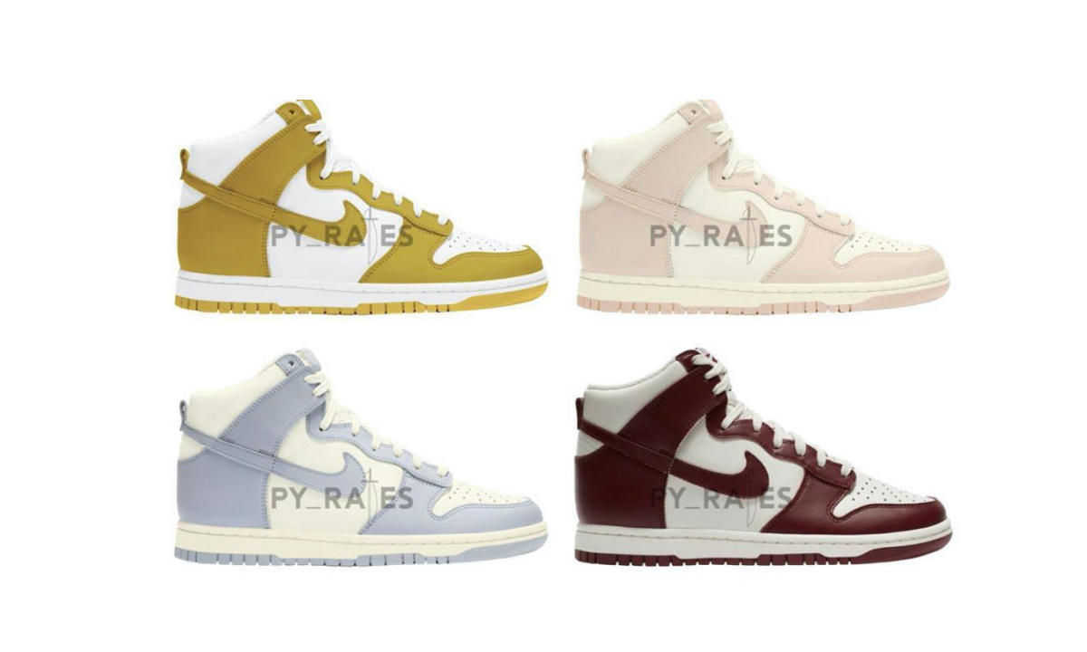 Nike Dunk High 再度曝光 4 款女生专属配色