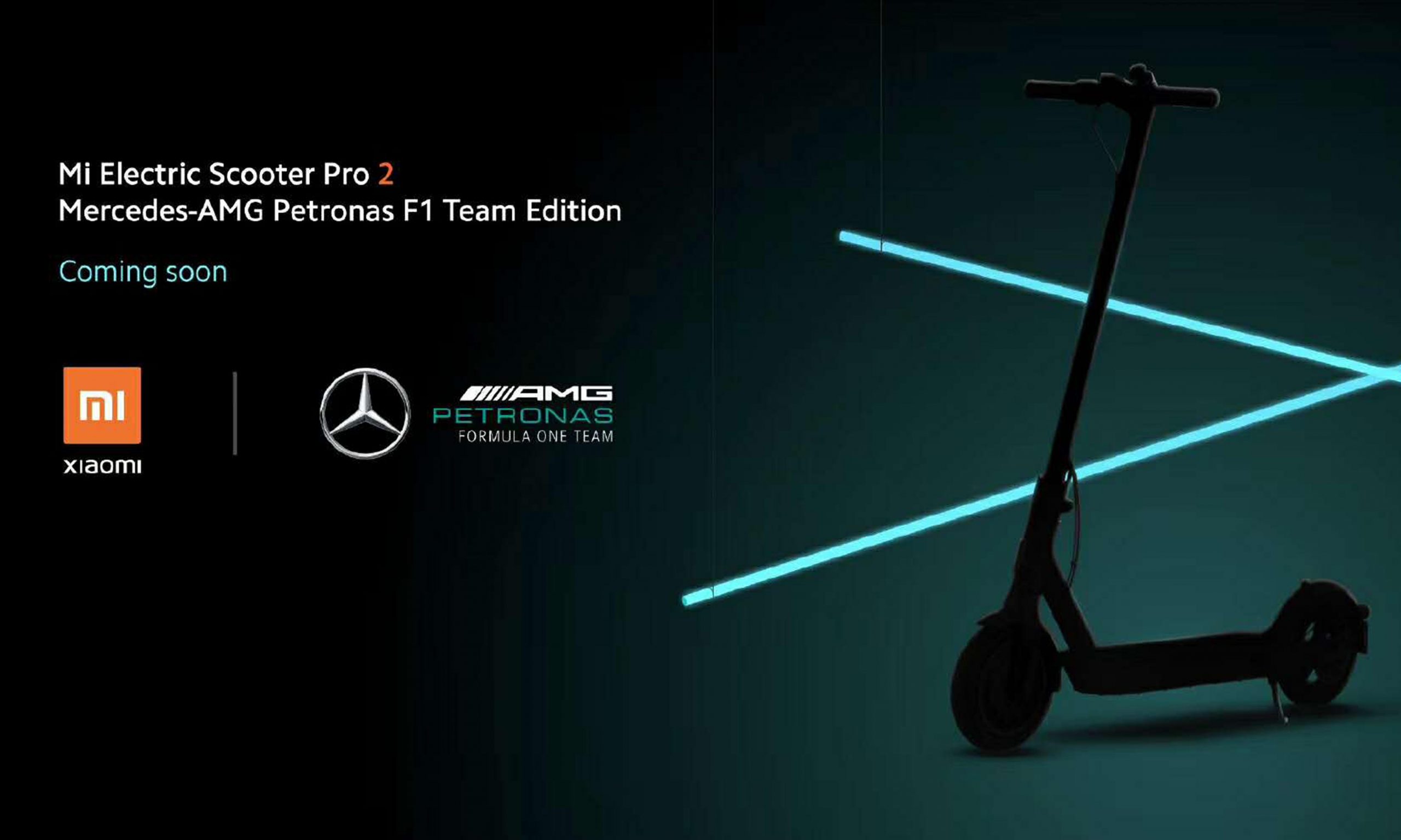 小米与梅赛德斯 AMG Petronas F1 团队合作推出电动滑板车