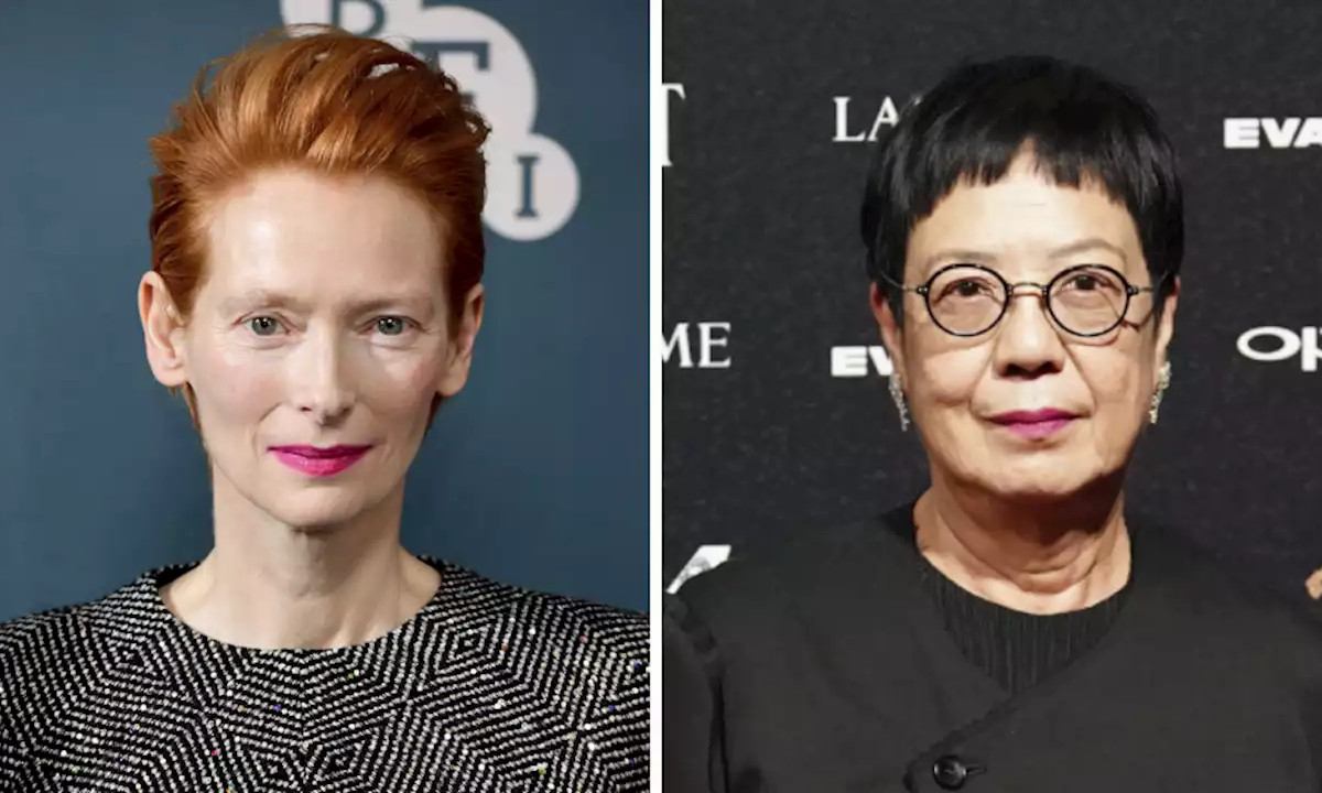 导演许鞍华与演员 Tilda Swinton 获威尼斯金狮终身成就奖
